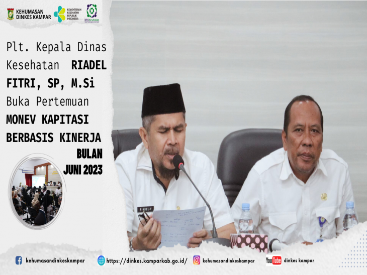 Optimalkan Pelayanan di FKTP Dinkes Kampar Gelar Monev KBK Bulan Juni Bersama BPJS Cabang Kampar.