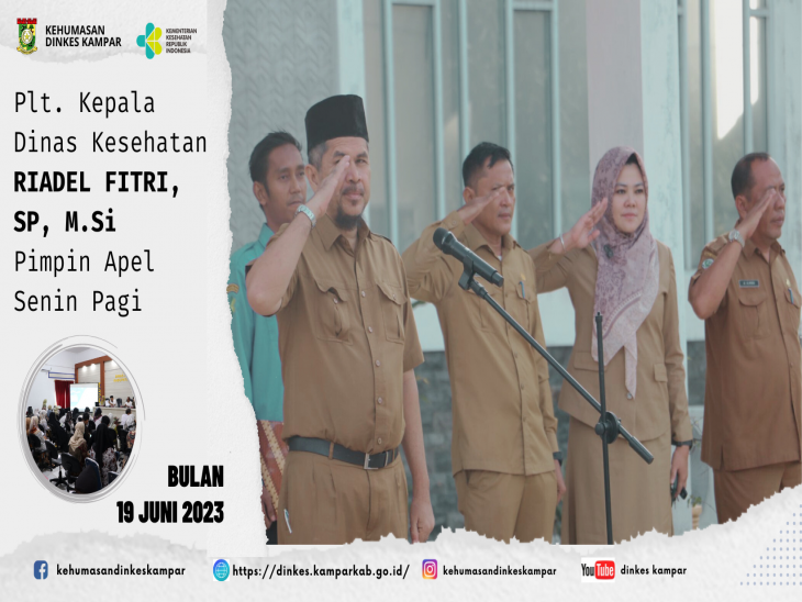 Pimpin Apel Pagi Plt Kadiskes Riadel Fithri Sp M Si Ingatkan Seluruh