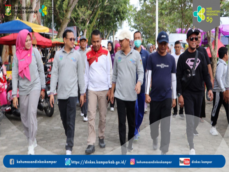 Sekda Lepas Gerak Jalan Santai Dalam Rangka Mempringati HKN ke-59 tahun 2023