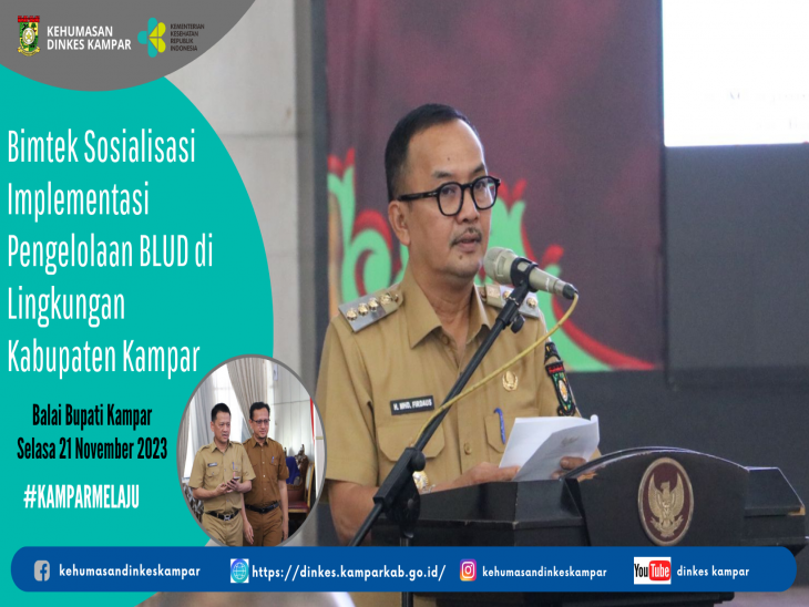 Dinkes Kampar Hadiri Bimtek Sosialisasi Implementasi Pengelolaan BLUD