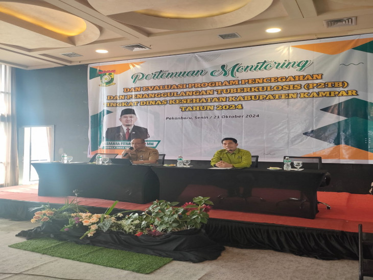Dinkes Kampar Monitoring, Evaluasi Program Pencegahan Penanggulangan TB Tingkat Kabupaten Kampar2024