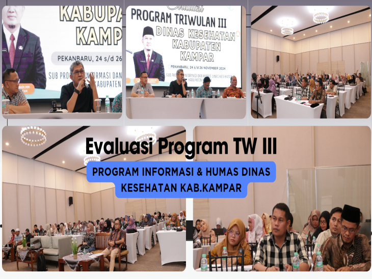Dinkes Kampar Lakukan Evaluasi Program Triwulan III