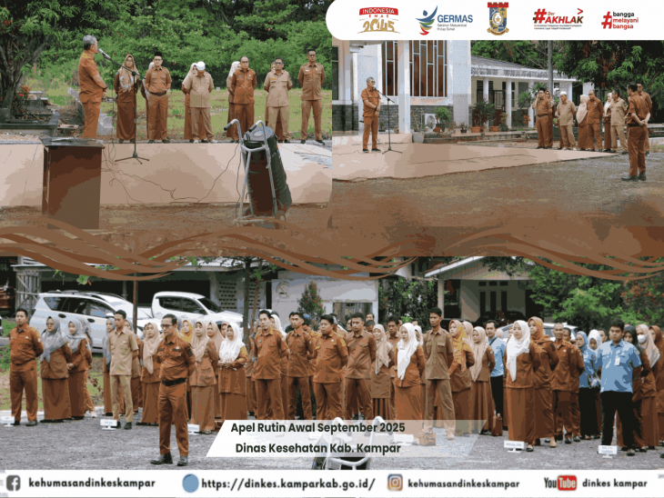 Apel Awal September, Kadis Kesehatan Kampar Ajak ASN Tingkatkan Kinerja dan Kebersamaan