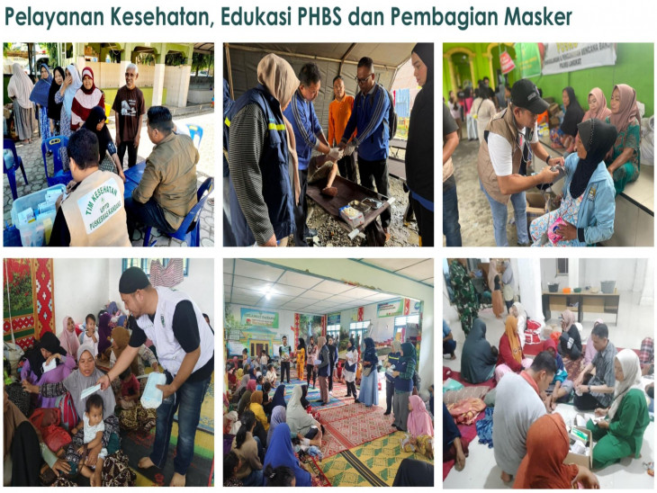 Pelayanan Kesehatan, Edukasi PHBS dan Pembagian Masker