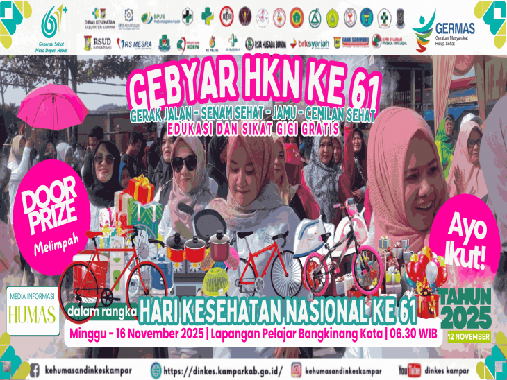 Gebyar Hari Kesehatan Nasional ke 61 Tahun 2025