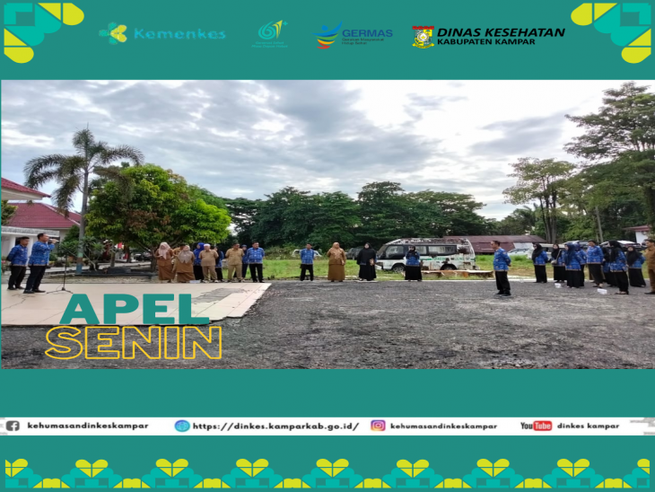 Dinkes Kampar Gelar Apel Pagi, Apresiasi Panitia HKN & Serukan Evaluasi Ke Depan