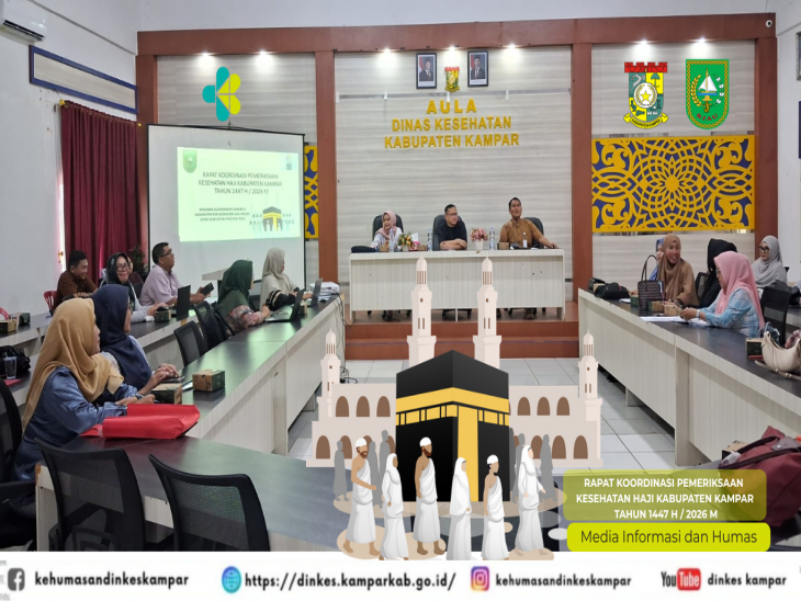 Rapat Koordinasi Pemeriksaan Kesehatan Haji Kabupaten Kampar Tahun 1447 H / 2026 M