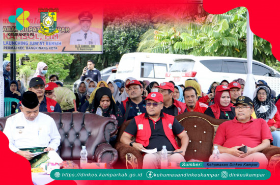 DINKES KAMPAR Melakukan Pencanangan Gerakan Pemberantasan Sarang Nyamuk Masal