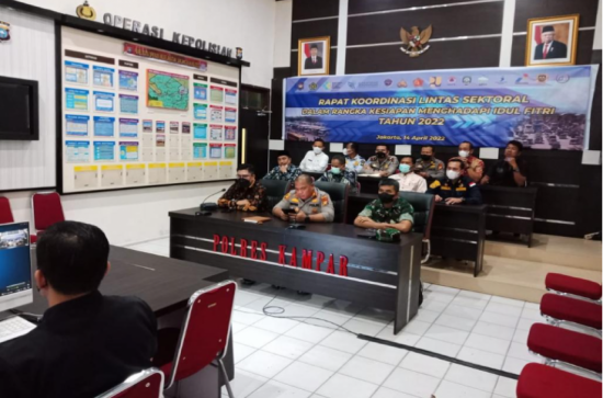 Rakor Perdana Kepala Dinas Kesehatan Kabupaten kampar Bersama Kapolri dan Jajaran Kementrian