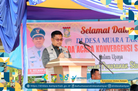 Dinkes Kampar Lakukan Konvergensi Stunting dan Baksos Pelayanan Kesehatan Dalam Rangka HKN