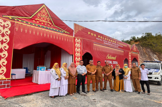 Guna Pelayanan Maksimal Kadiskes Kampar Kunjungi 10 Posko Nataru Di Kabupaten Kampar