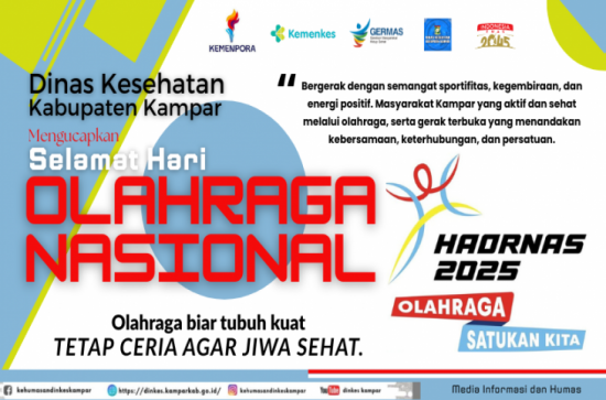 Haornas 2025: Dinkes Kampar Tegaskan Gerakkan Germas Lewat Olahraga