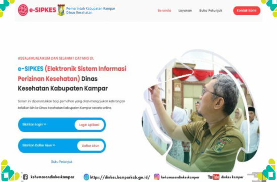 e-SIPKES Dinkes Kampar : Digitalisasi Perizinan Pelayanan Kesehatan