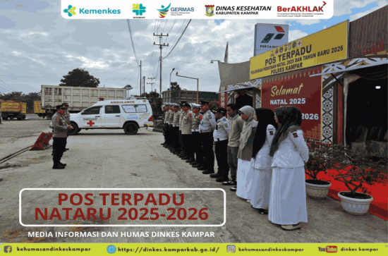 Dinas Kesehatan Kabupaten Kampar Siagakan 7 Pos Kesehatan di Jalur Mudik Nataru 2025-2026