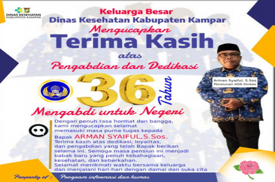 Purna Tugas ASN Dinkes