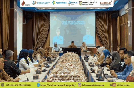 Dinkes Kampar Perkuat Tata Kelola Data Kesehatan Melalui Forum Satu Data Indonesia Kab. Kampar