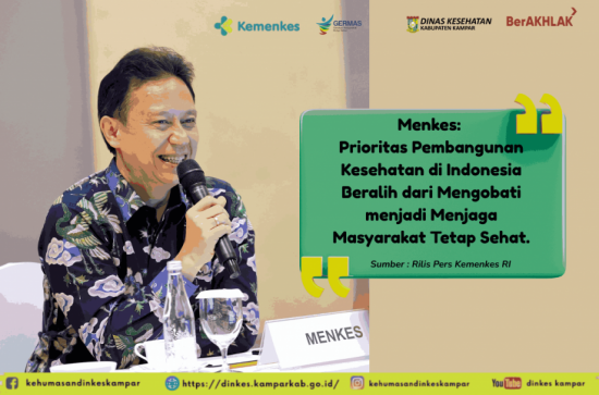 Menkes : Menjaga Masyarakat Tetap Sehat