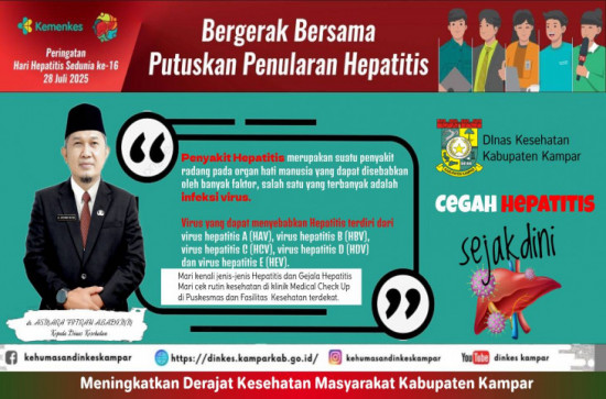 “Hari Hepatitis Sedunia 2025: Bergerak Bersama, Putuskan Penularan Hepatitis”