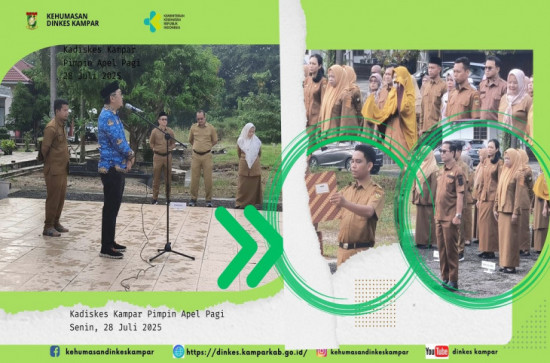 “Dinas Kesehatan Kampar Gelar Apel Pagi : Tegaskan Disiplin dan Layanan Dengan Hati”