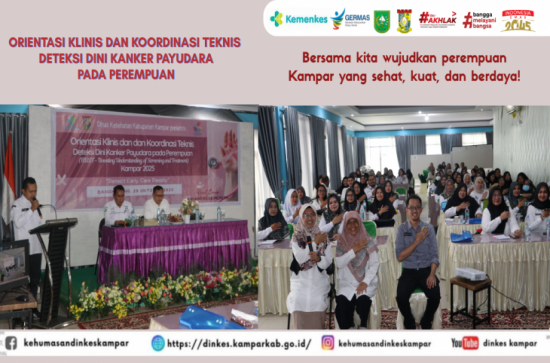Dinkes Kampar Perkuat Deteksi Dini Kanker Payudara pada Perempuan dan Pencegahan PTM
