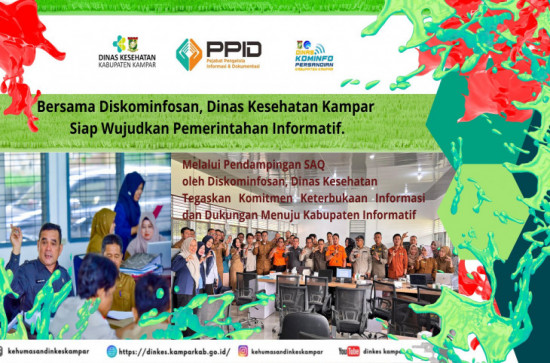 Bersama Diskominfosan, Dinas Kesehatan Kampar Siap Wujudkan Pemerintahan Informatif