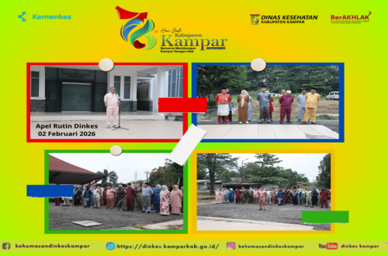 Pimpin Apel Perdana Februari 2026, Kadiskes Kampar Tekankan Update Data dan Peningkatan Kinerja
