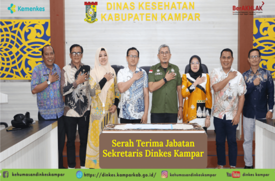 Serah Terima Jabatan, Kadiskes: Amanah yang Harus Dipegang Teguh