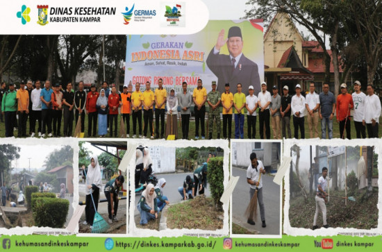 Gerakan ASRI Selaras Dengan Program Kesehatan GERMAS dan PHBS.