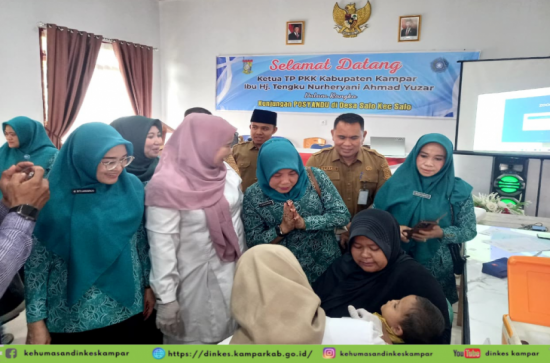 Dinkes & PKK Kampar percepat Zero Dose & Imunisasi Kejar Campak 2026. Ketua PKK Tinjau Langsung Aksi