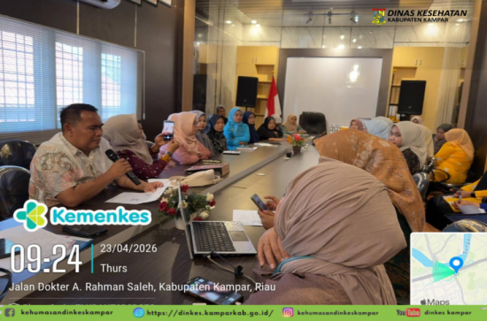 Dinkes Kampar Optimalkan Capaian Imunisasi 2026 Lewat Monev dan Kolaborasi dengan Fasyankes Swasta