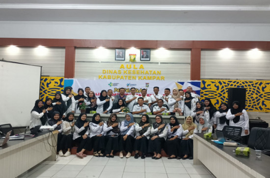 Dinkes Kampar Gelar Pertemuan Validasi Data Program Kesehatan Kerja dan Olahraga